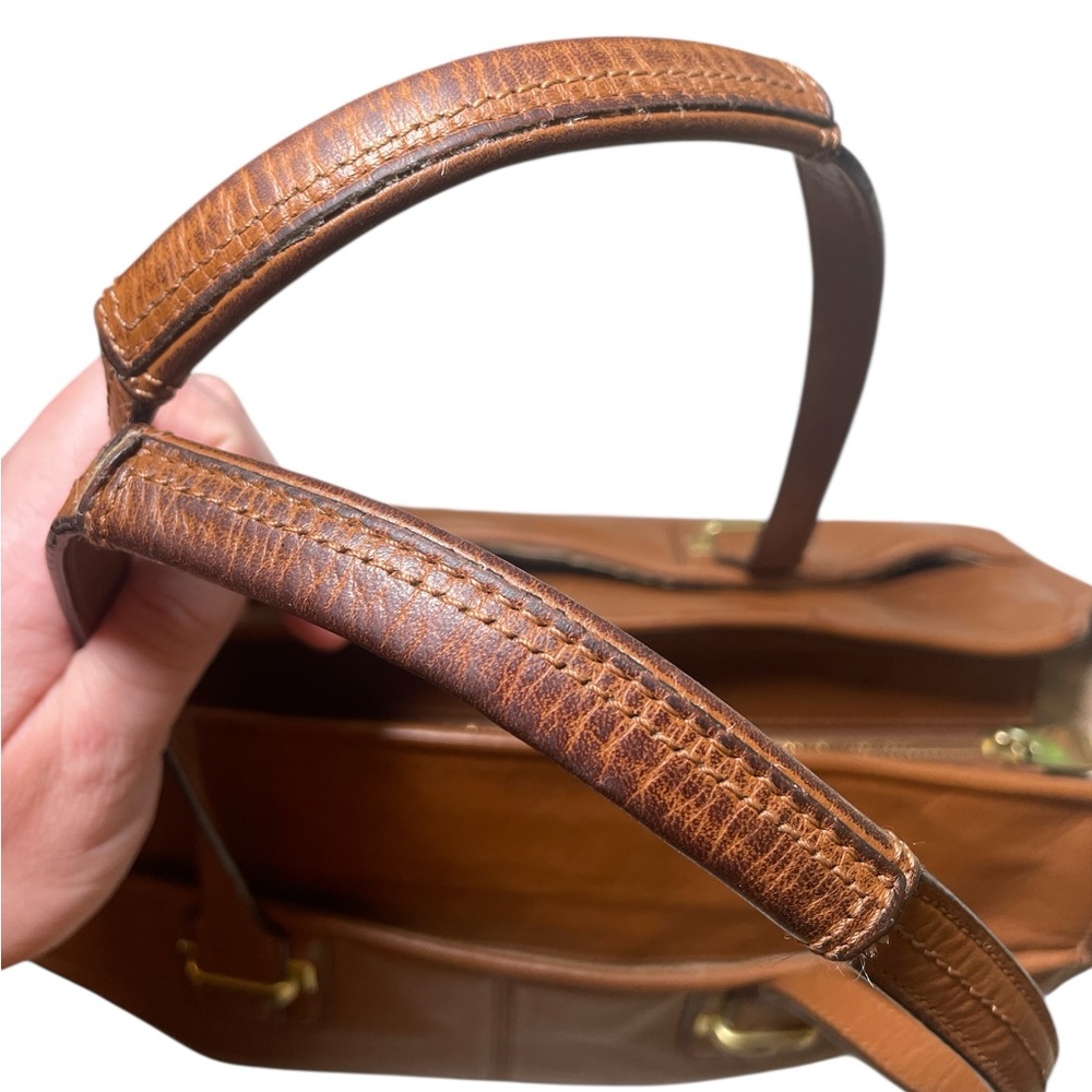 Coach Brown Leather Tote Bag - Picture 7 of 15